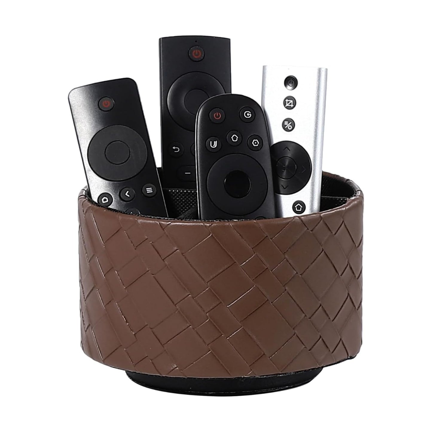 Remote Organizer / TV Control Holder / Brown Big Grid