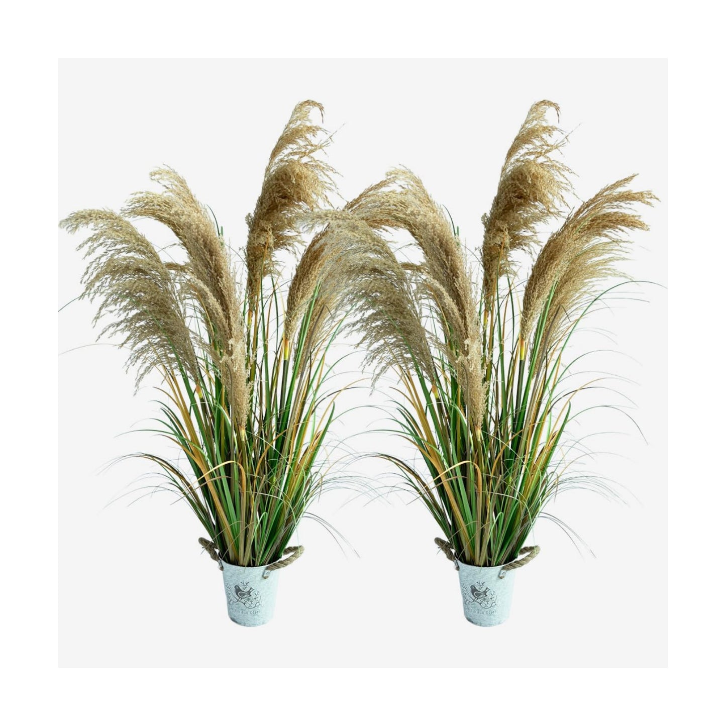 Faux Grass / Pots / 43in / Set of 2