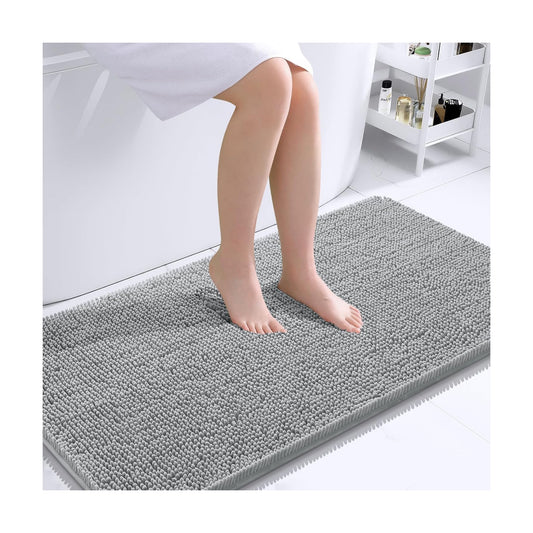 OLANLY Bathroom Runner Rugs 44x24, Extra Soft Absorbent Chenille Bath Rugs