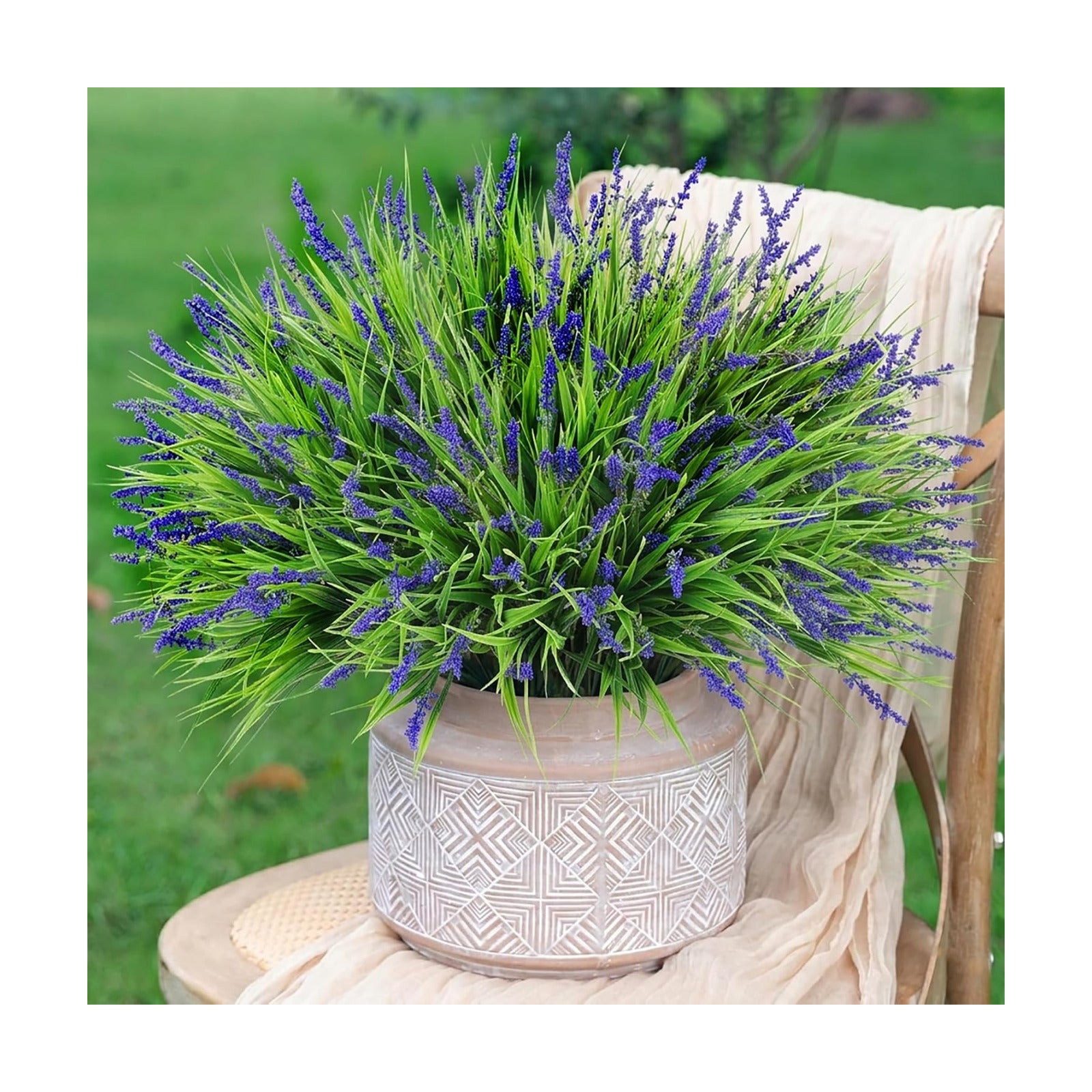 Artificial Fake Outdoor Plants Flowers for Decoration / Purple
