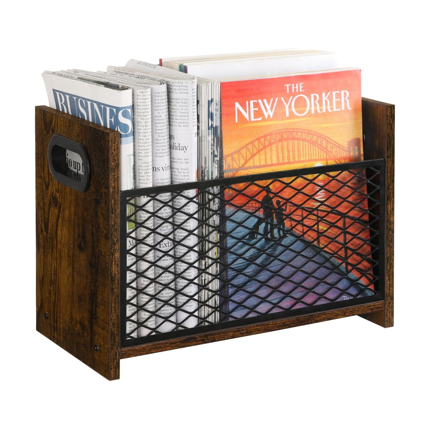 YINMIT Magazine Holder, Magazine Rack Floor, Magazine Storage Basket, File Holder Organizer, Folder Organizer for