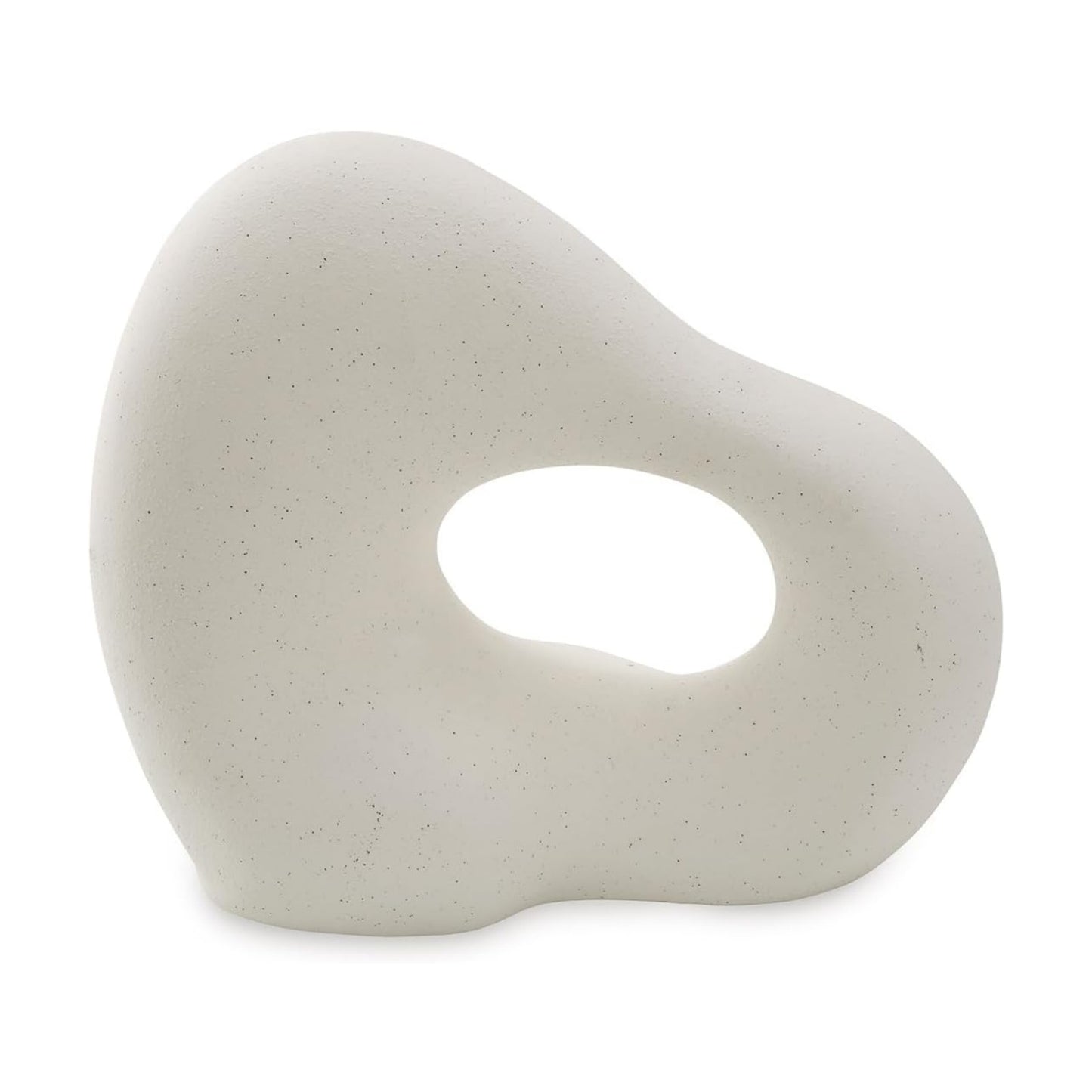 Arthrow Modern in. Ceramic Abstract Sculpture / 13" W x 6" D x 11.25" H / White / 11 Inch