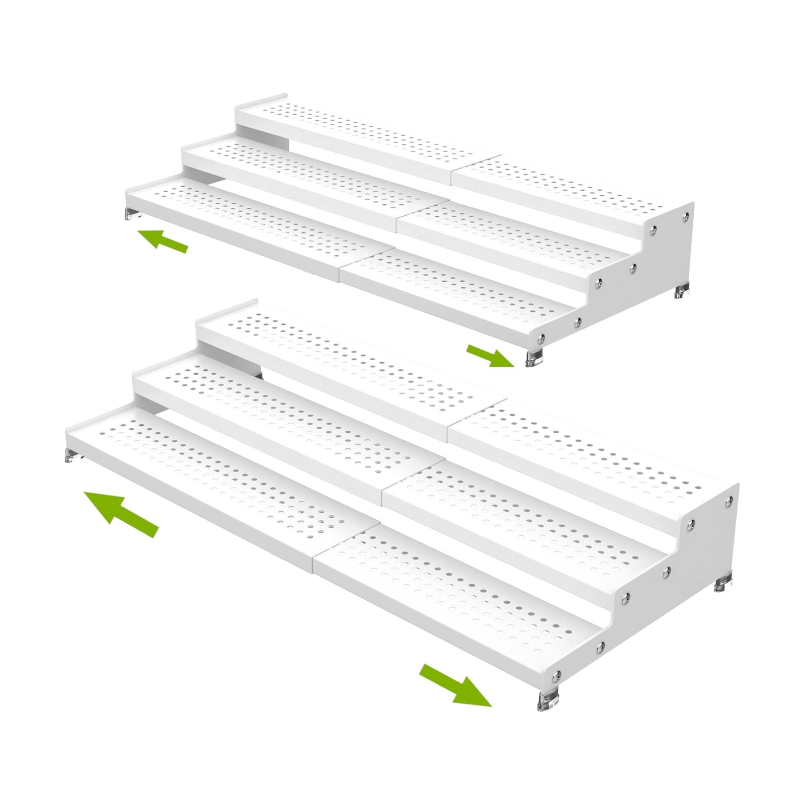 Jojocross Spice Rack Organizer for Cabinet, 3 Tier Expandable Shelf, Great for Kitchen Cabinets, Cupboard,Pantry and