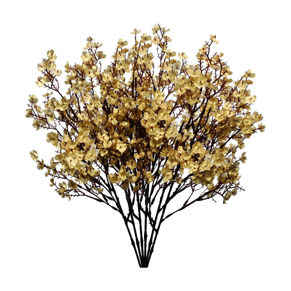 Mandy's 15 Bundles Artificial Gold Baby’s Breath Flowers
