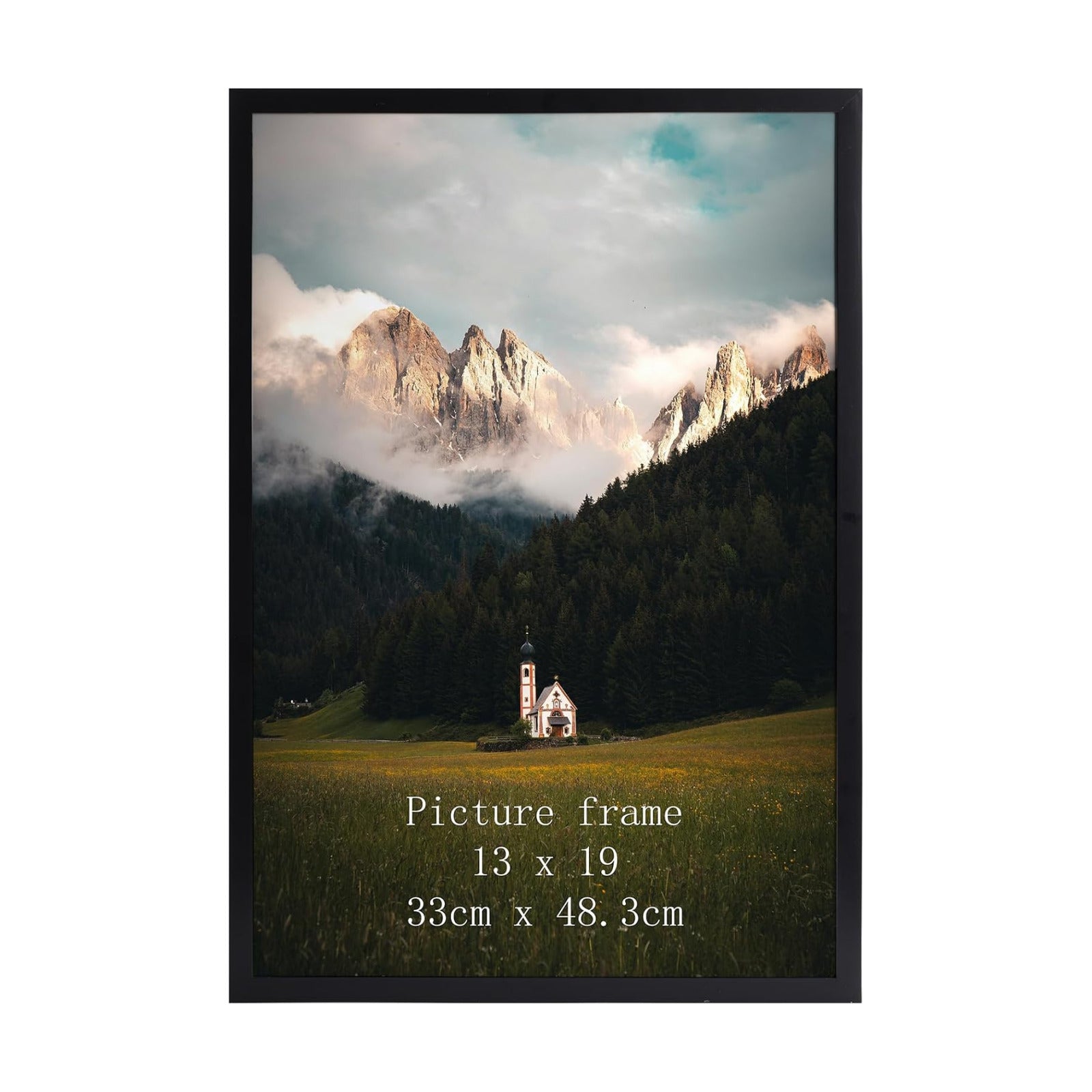 Giftgarden 13x19 Picture Frame Black, 13 by 19 Thin Poster Photo Frame for Gallery Wall Display, Single