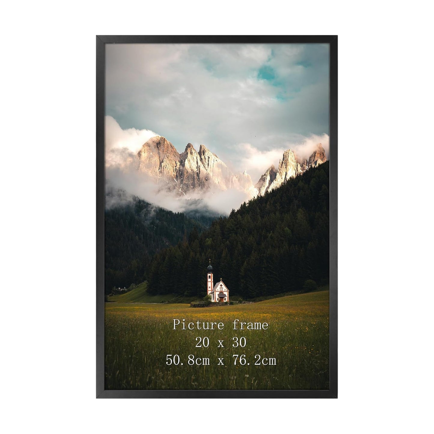 Giftgarden 20x30 Poster Picture Frame Black, Textured Metal Frame 30x20 for Wall Display, Single