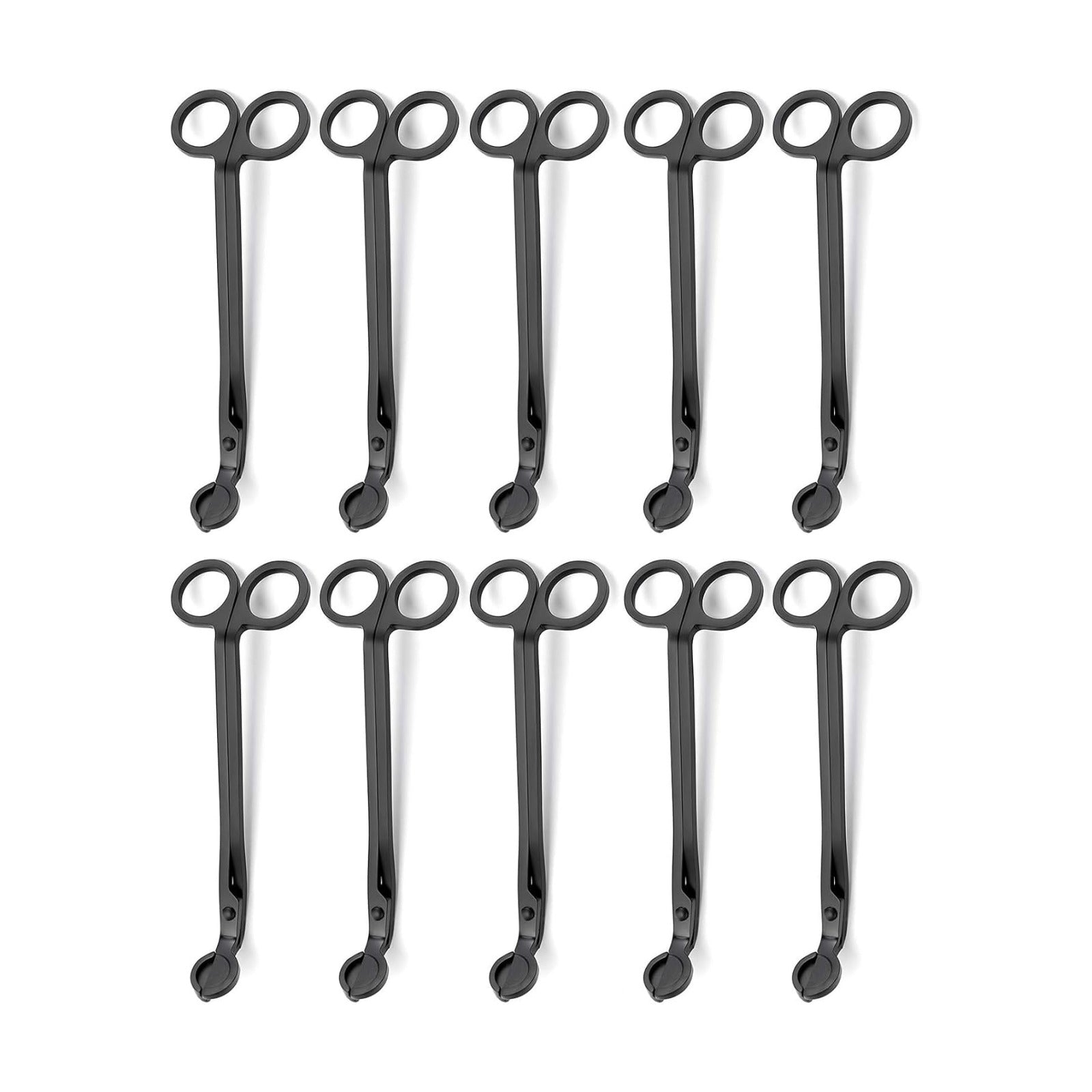 Aroparc 10PCS Candle Wick Trimmer Cutter, 7 Inch Bulk Wick Candle Accessories - Black