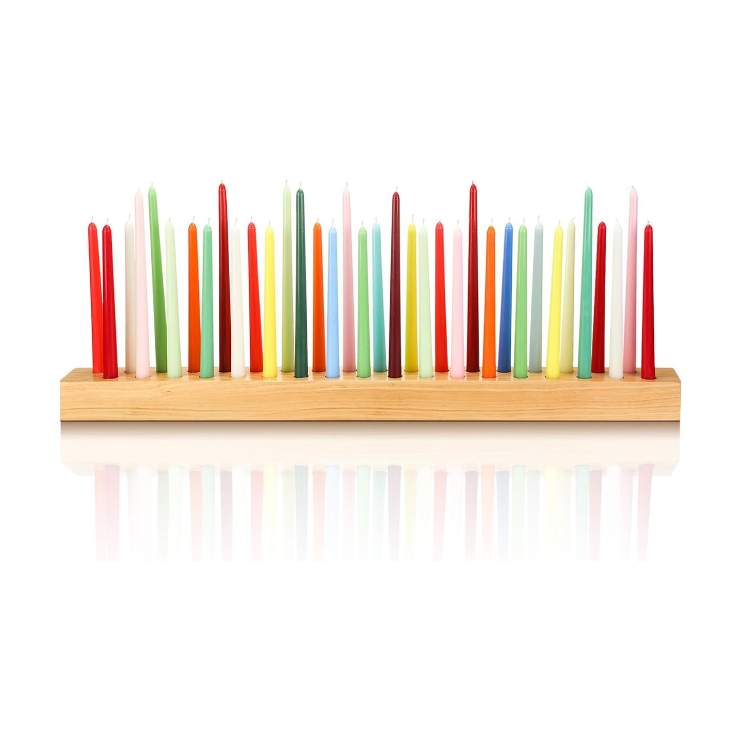 36 Inch Wooden Taper Candle Holder Long Candlestick Holders for Table Centerpiece Giant Wood Candlestick for Birthday
