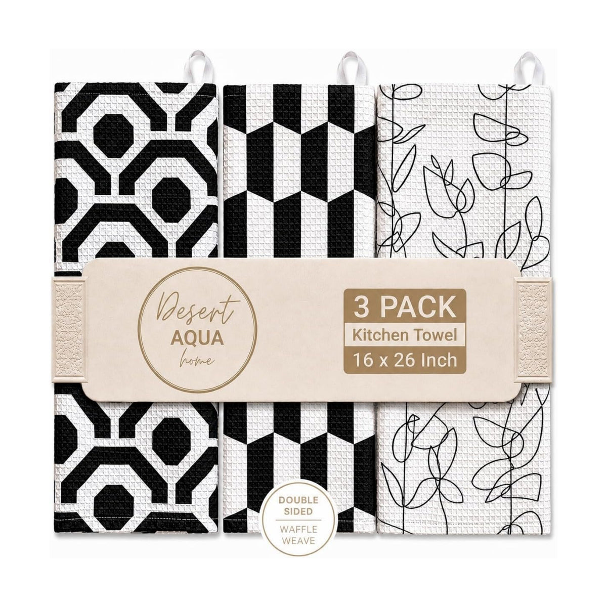 Kitchen Towels, Dish Towels for Kitchen, 3 Pc Kitchen Towel Set