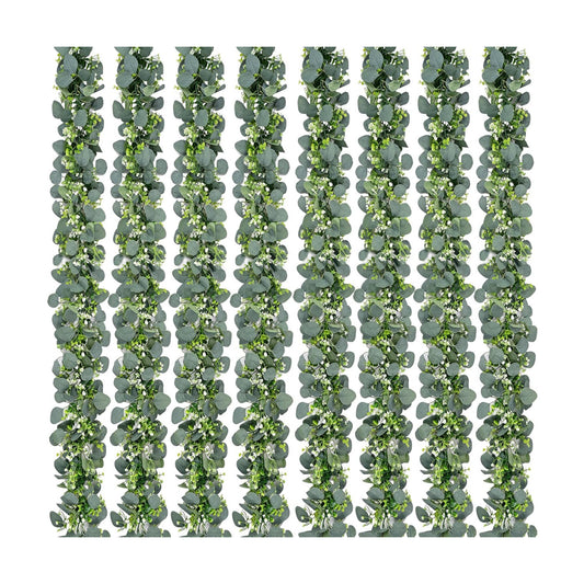Garland / Flowers / Eucalyptus Garland / Green / 5.9 Inch / Set of 8