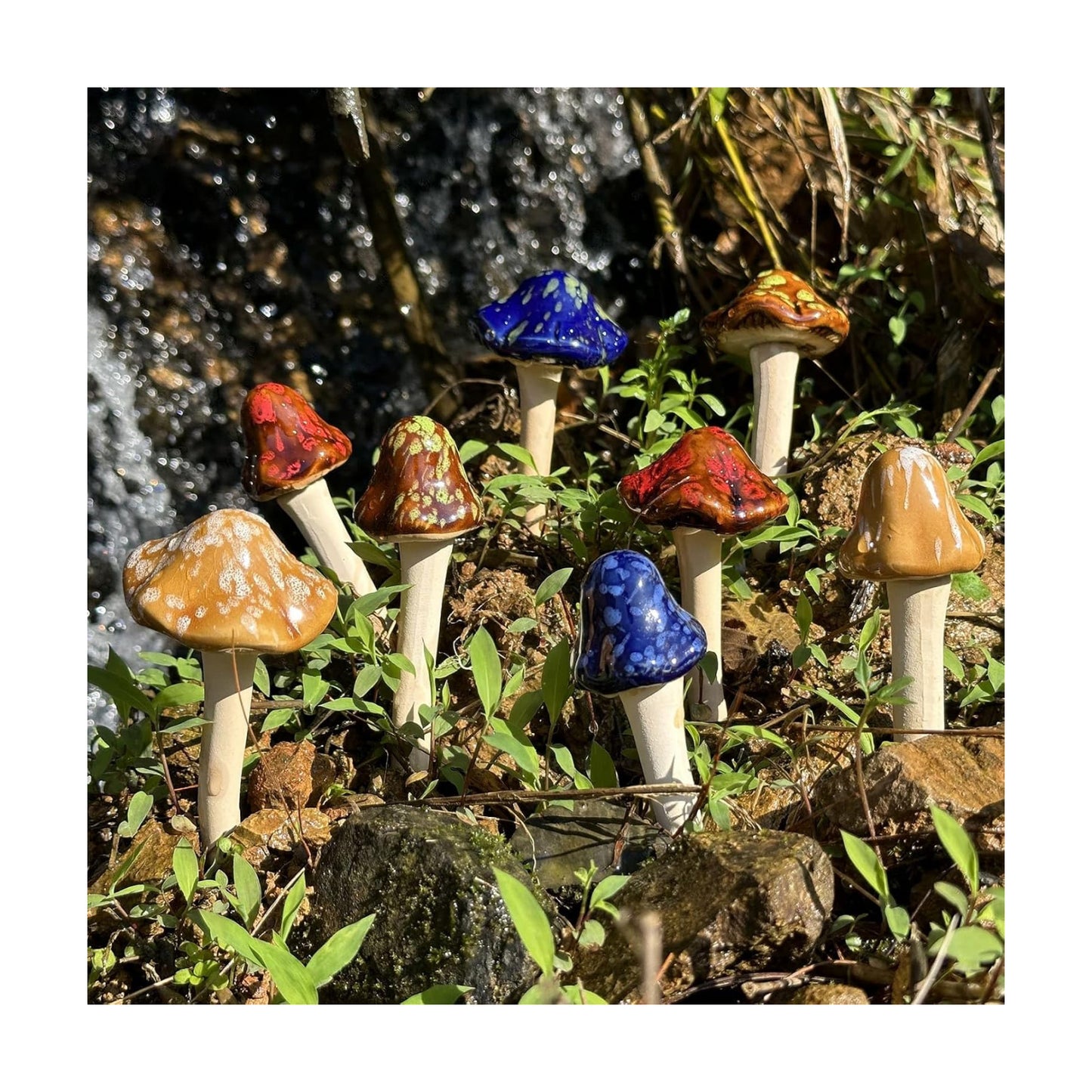 Fairy Yard Planter Pots Mushrooms Fake Mushrooms