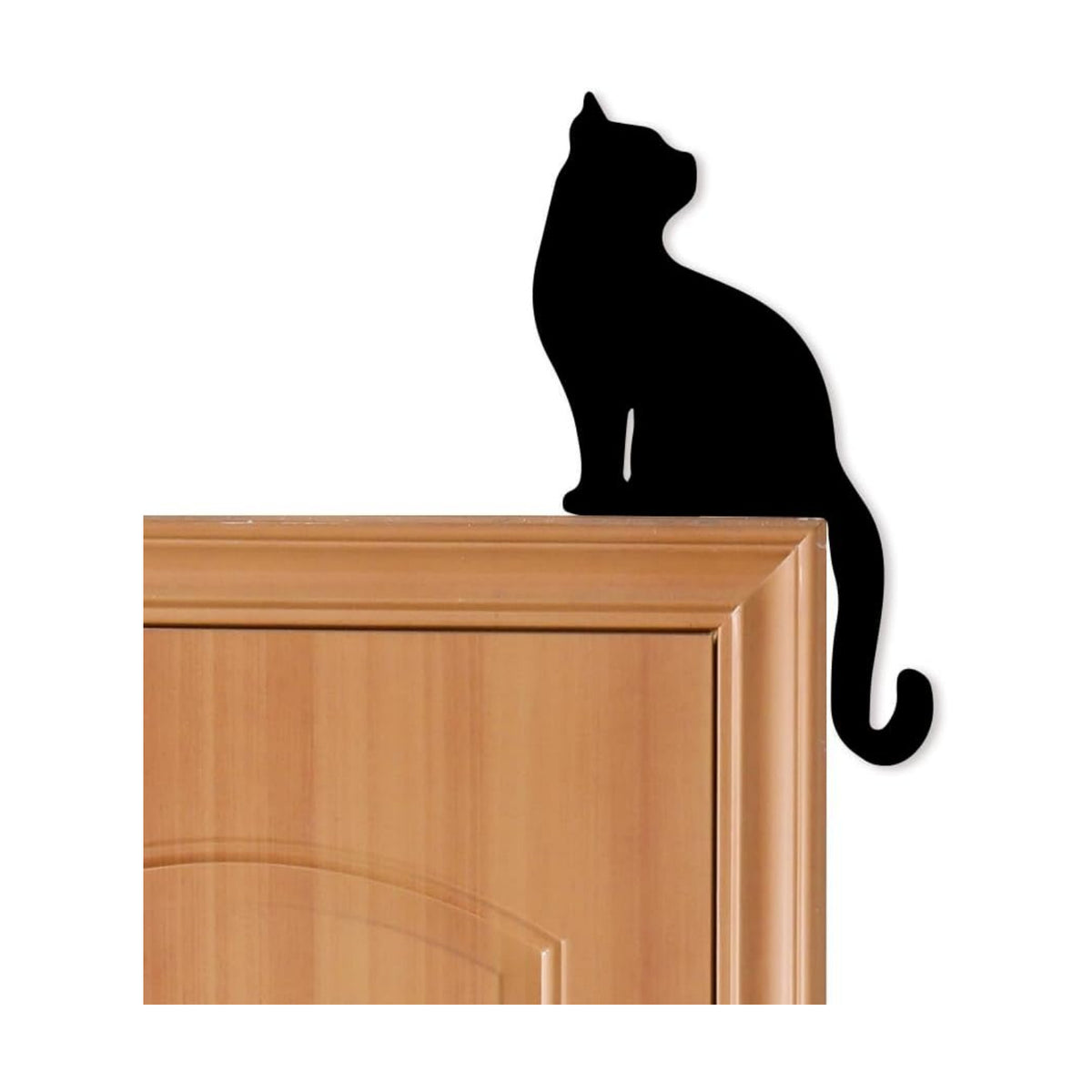 Black Cat Decor - Cute and Funny Cat Lover Gifts for Women and Mom, Perfect Door Corner Decoration - 12 Inch