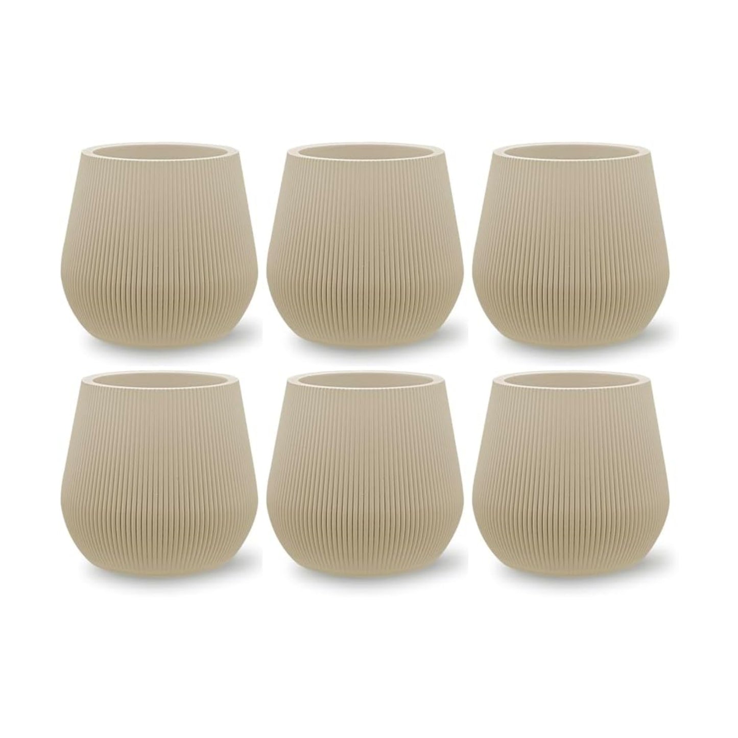 Small Boho Vase / Desert Tan / White