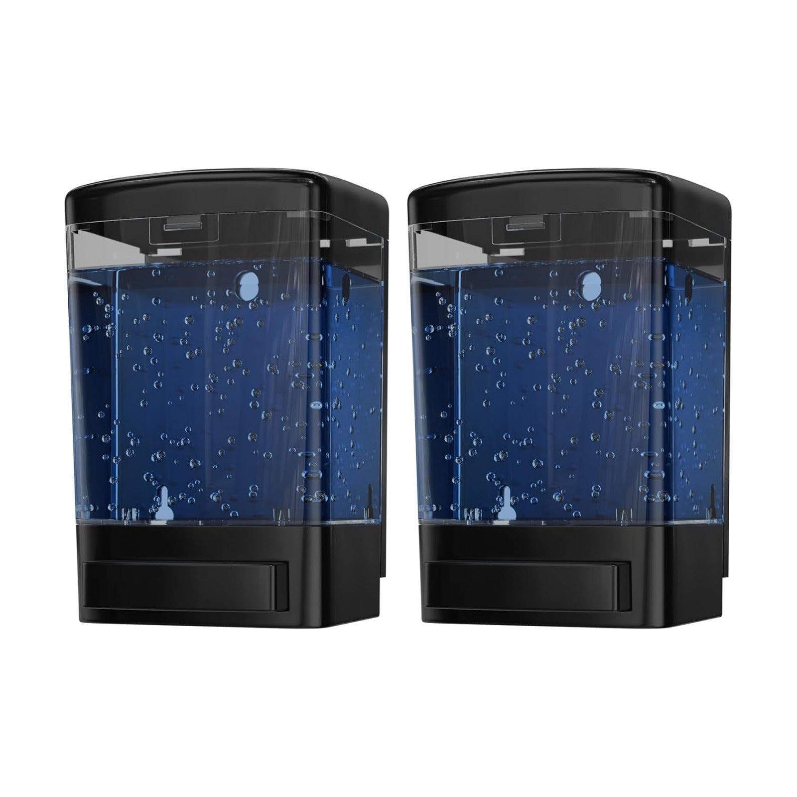Commercial Soap Dispenser Wall Mount for Bathroom (2-Pack), Wall Mounted Hand Soap/Sanitizer Dispenser for Home or