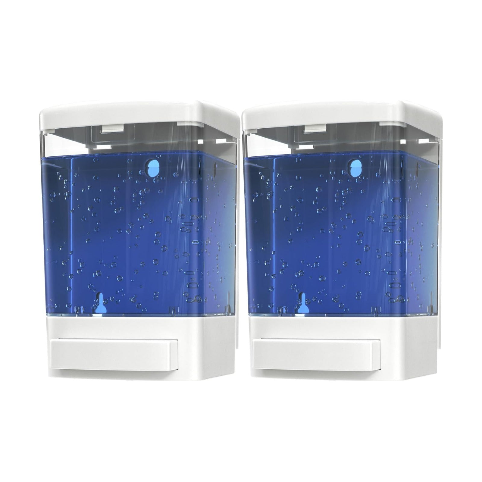 Commercial Soap Dispenser Wall Mount for Bathroom (2-Pack), Wall Mounted Hand Soap/Sanitizer Dispenser for Home or