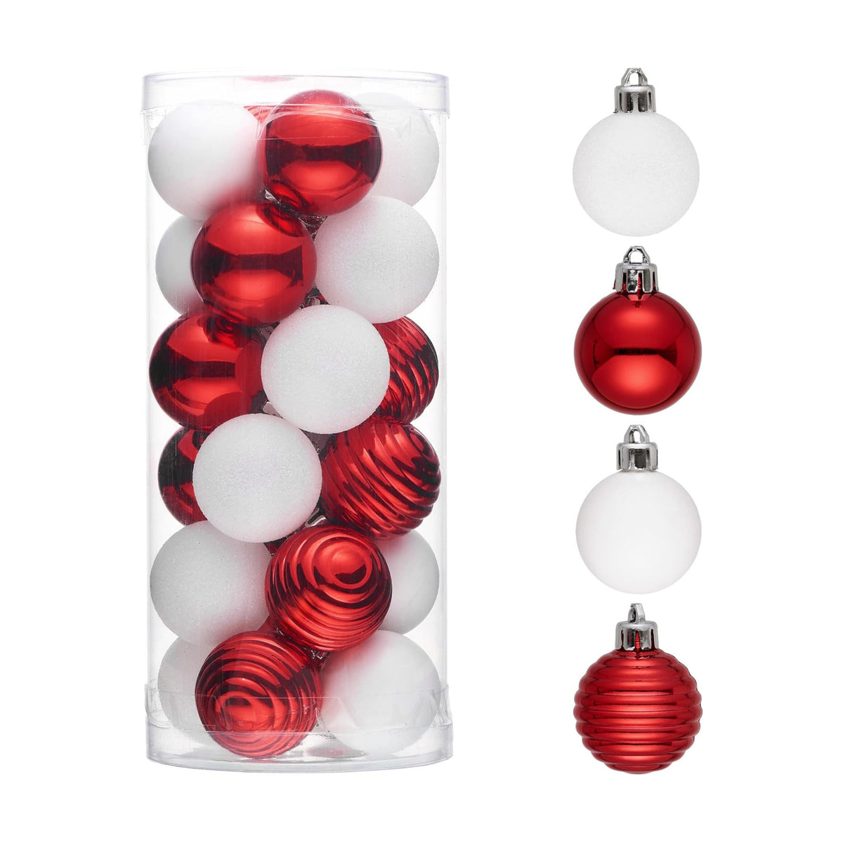 Valery Madelyn Small Christmas Tree Decorations Ball Ornaments 24ct 1.57"