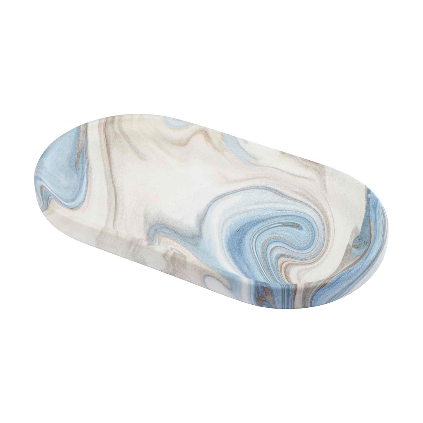 Vanity Tray / Guest Bathroom Essentials / 1 x 10.4 x 1 / Blue