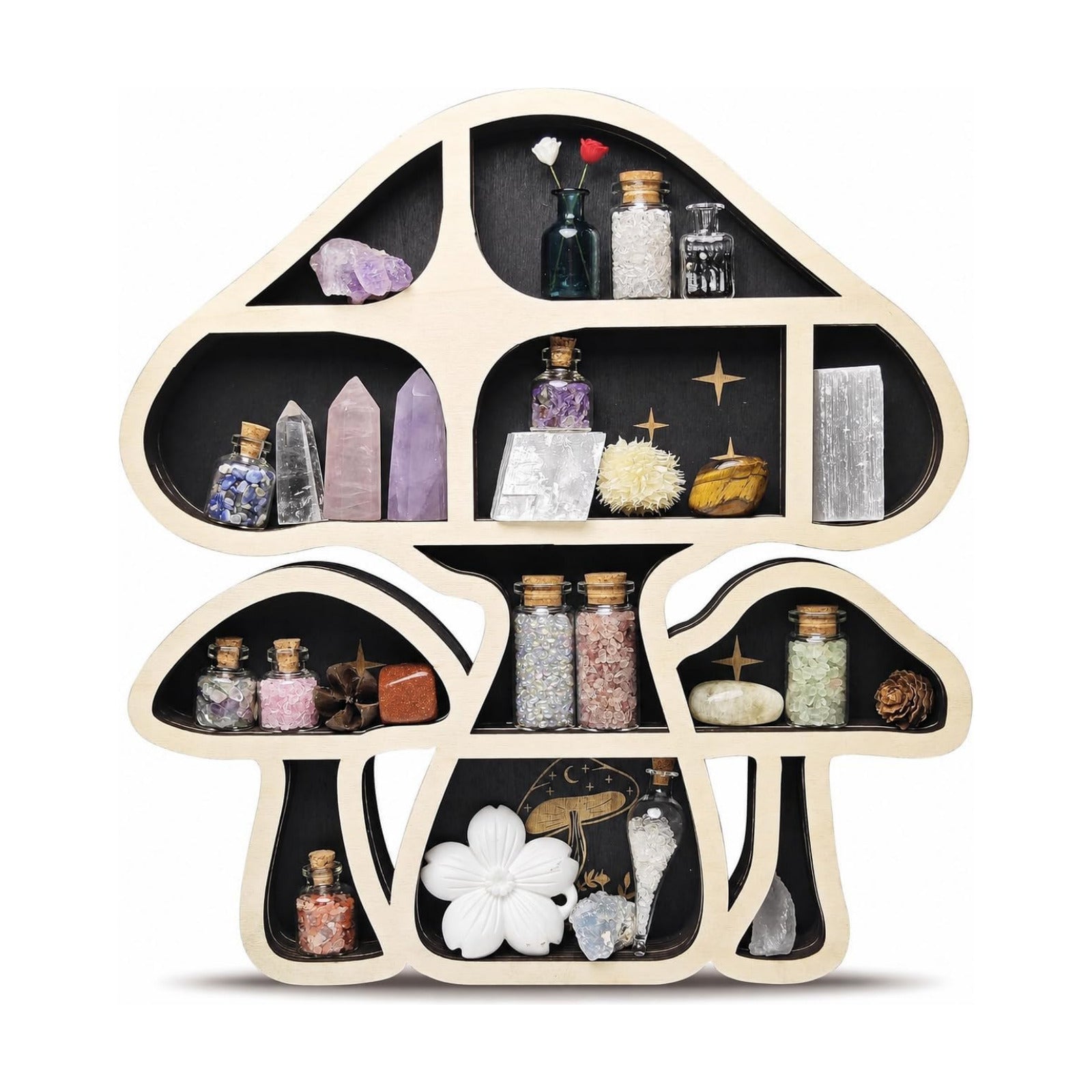 Mushroom Decor Floating Shelves / 3 Mushrooms