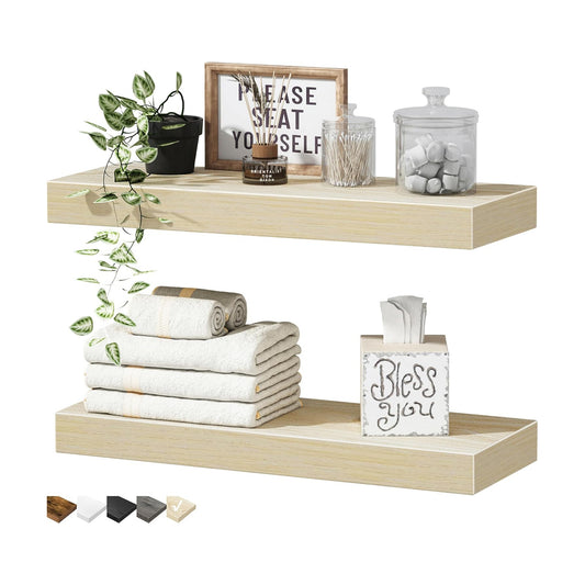 Bathroom Floating Shelves / 15.7 / Natural