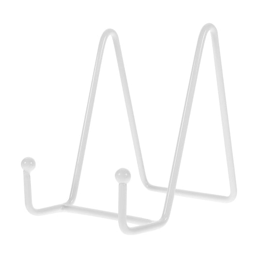 4'' Small Easels Stand Tabletop Display Holder for Collectible Plates / White