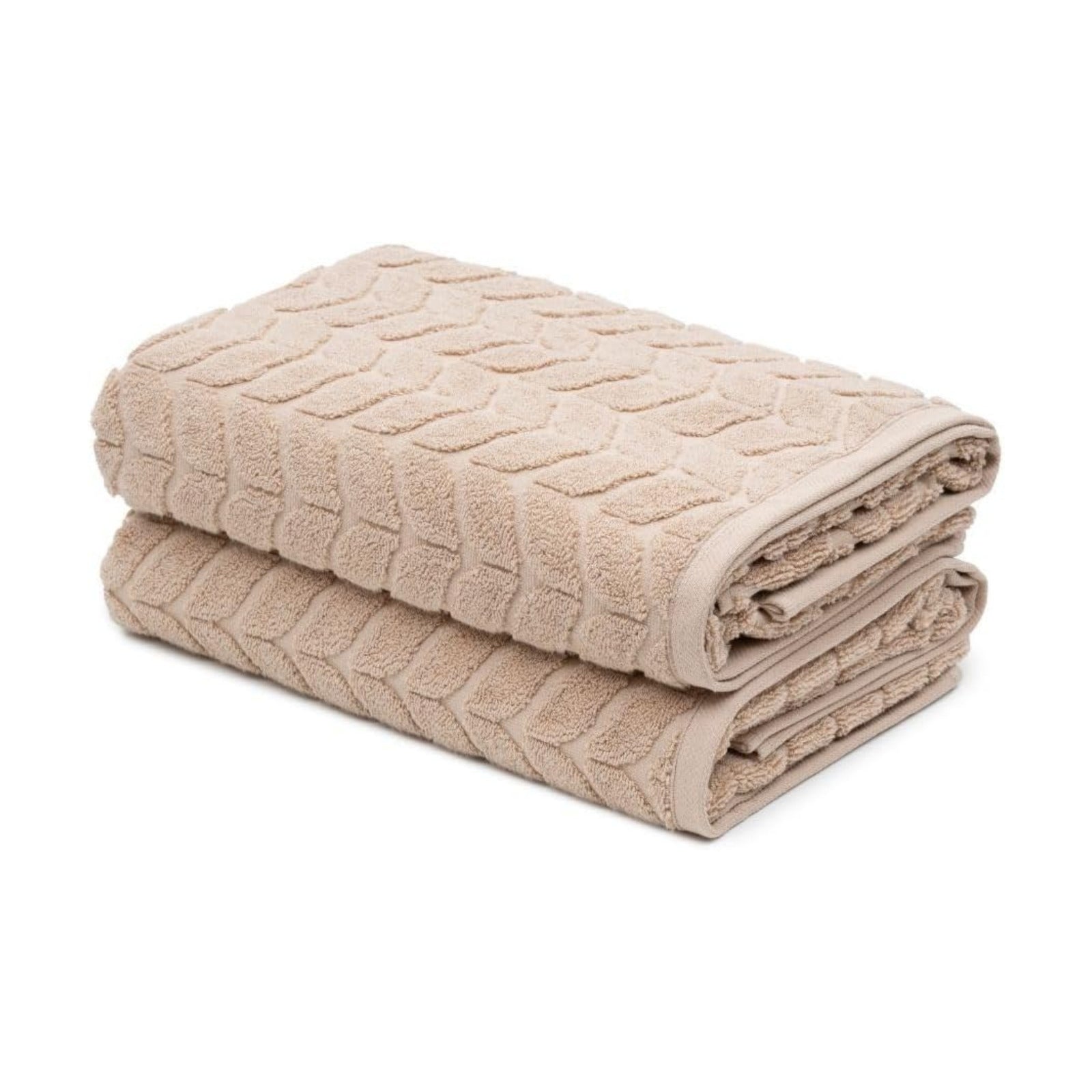 BAGNO MILANO Turkish Cotton Bath Towels, Hand Towels - Soft Plush Jacquard Collection - Highly Absorbent Towel Set