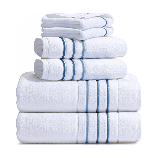 Bath Towels Set for Bathroom – Luxury 6-Piece Cotton Towels, Soft Absorbent & Quick Dry, 600 GSM Bath Towels for