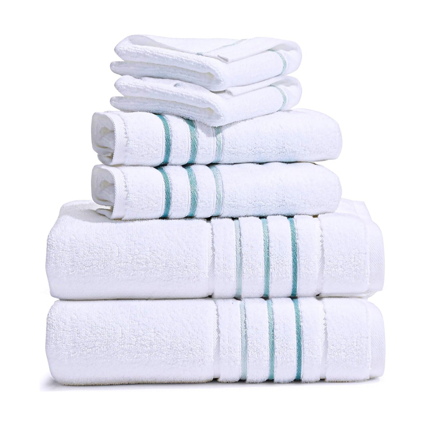 Bath Towels Set for Bathroom – Luxury 6-Piece Cotton Towels, Soft Absorbent & Quick Dry, 600 GSM Bath Towels for