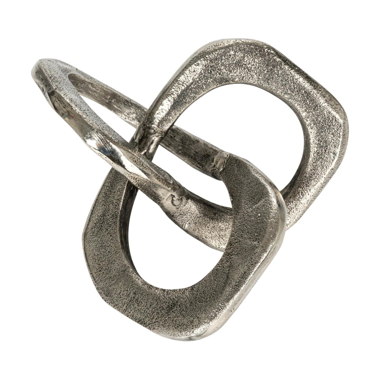 Antique Metal Knot Figurine / Silver