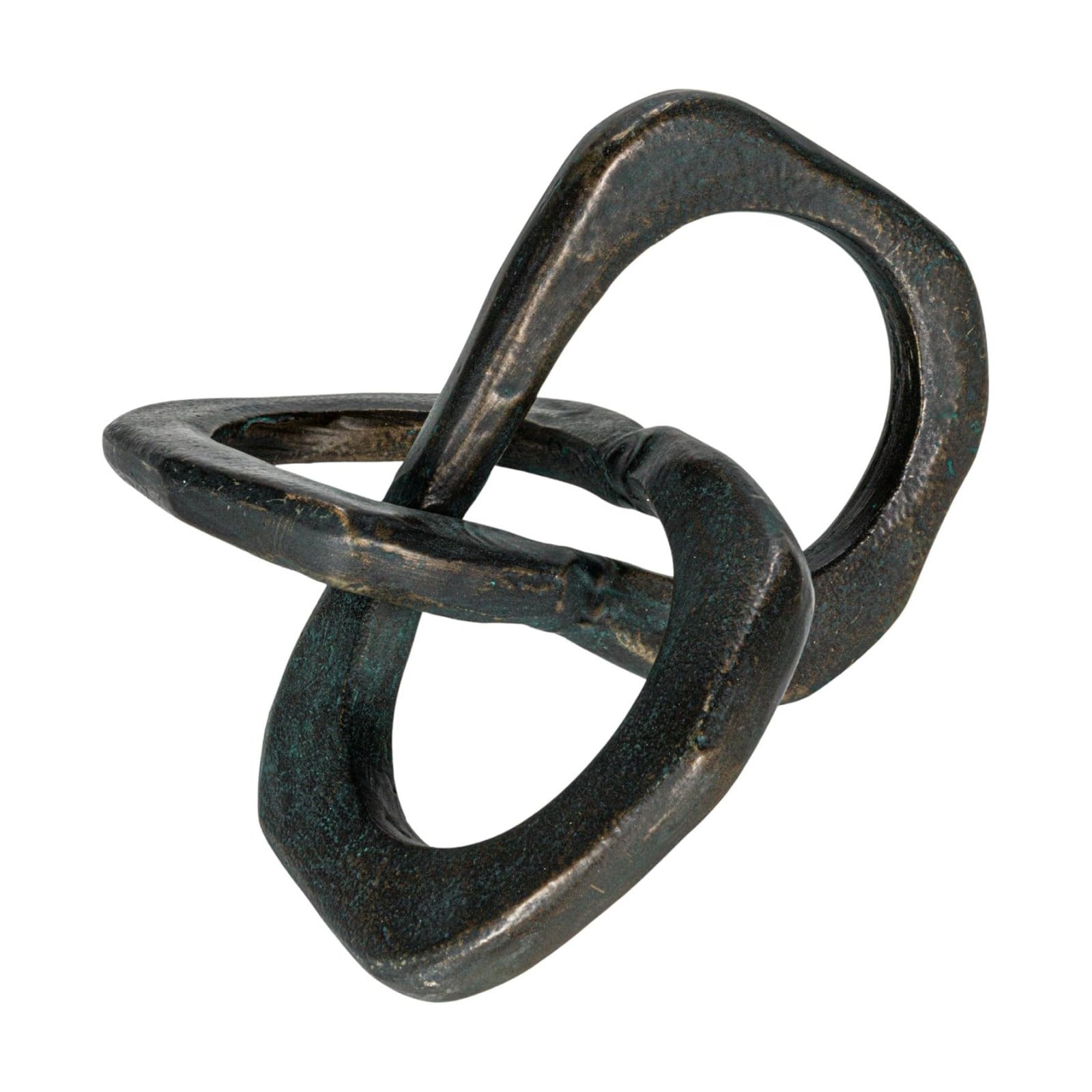 Antique Metal Knot Figurine / Black