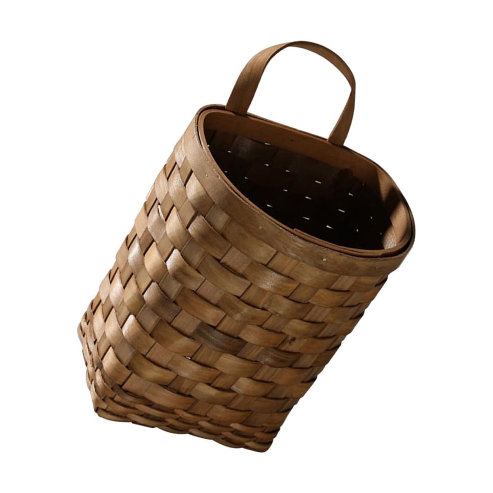 Wooden Wall Flower Basket Small Woven Basket Bread Basket Jute Hanging Basket Garlic Basket Hanging