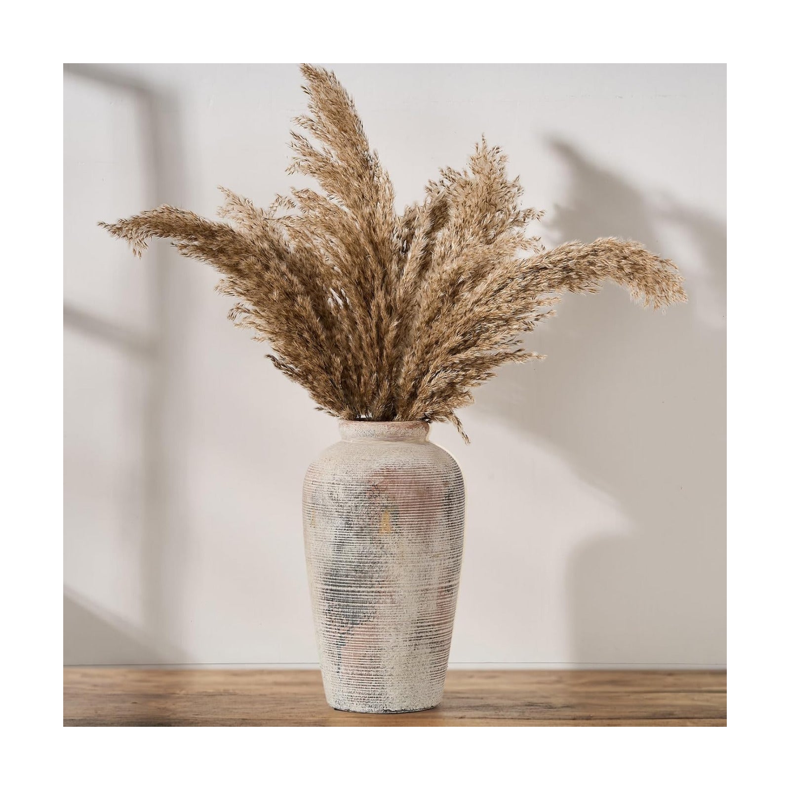 Large Ceramic Rustic Vase / Gray / 11 Inch / Set of 11