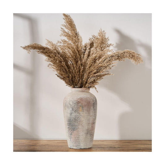 Large Ceramic Rustic Vase / Gray / 11 Inch / Set of 11