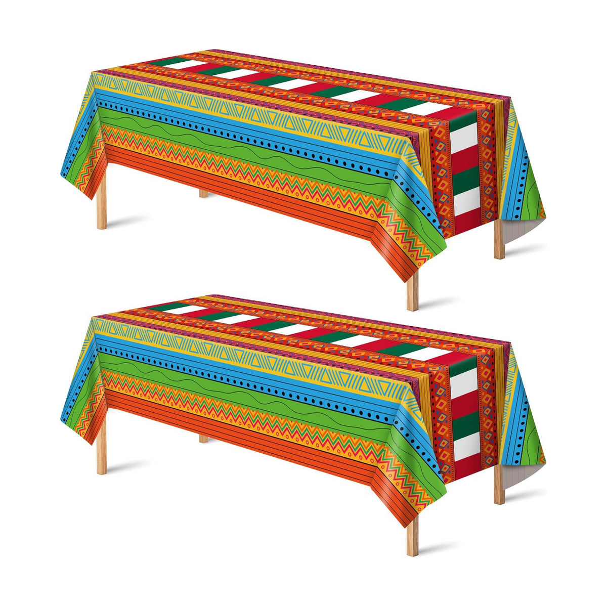 OHOME Cinco De Mayo Decorations - Fiesta Plastic Tablecloth