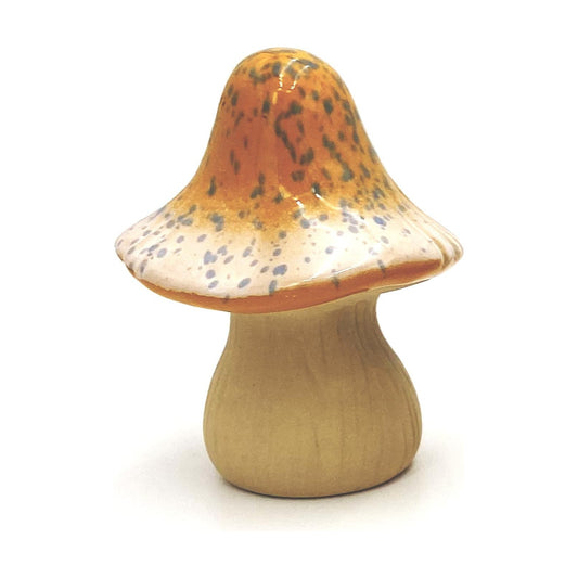 W134 Ceramic Enchanted Mushroom / Yellow