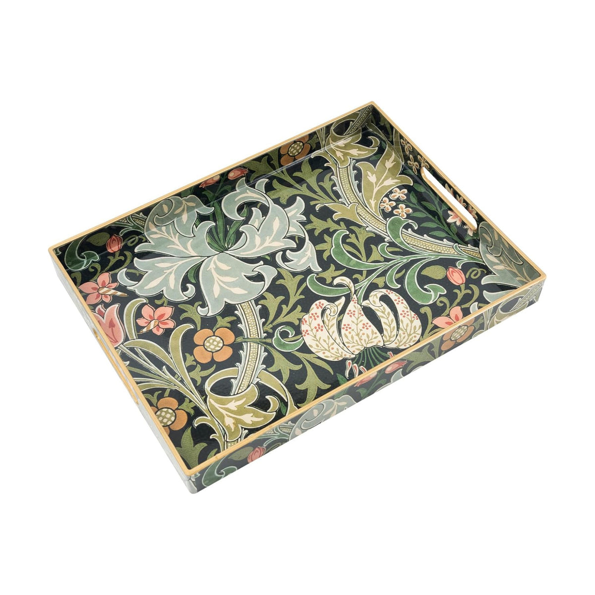 AGIOTA Coffee Table Trays, Serving Tray with Handles, Large Tray for Ottoman Coffee Table, Tray for Living Room Modern