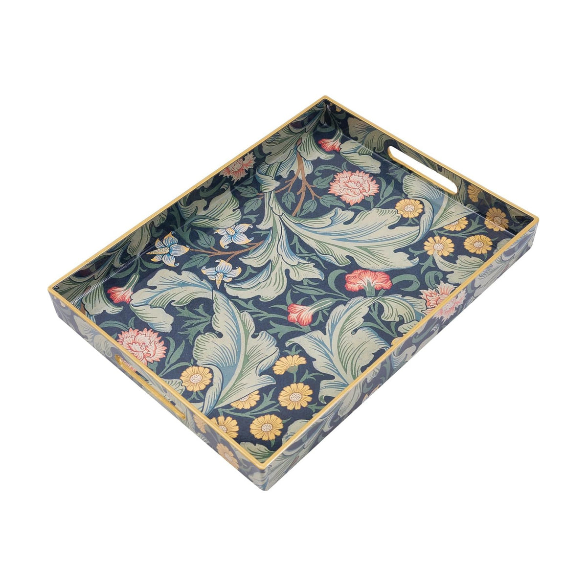 AGIOTA Coffee Table Trays for Living Room Serving Tray with Handles, Modern Large Tray for Ottoman Coffee Table
