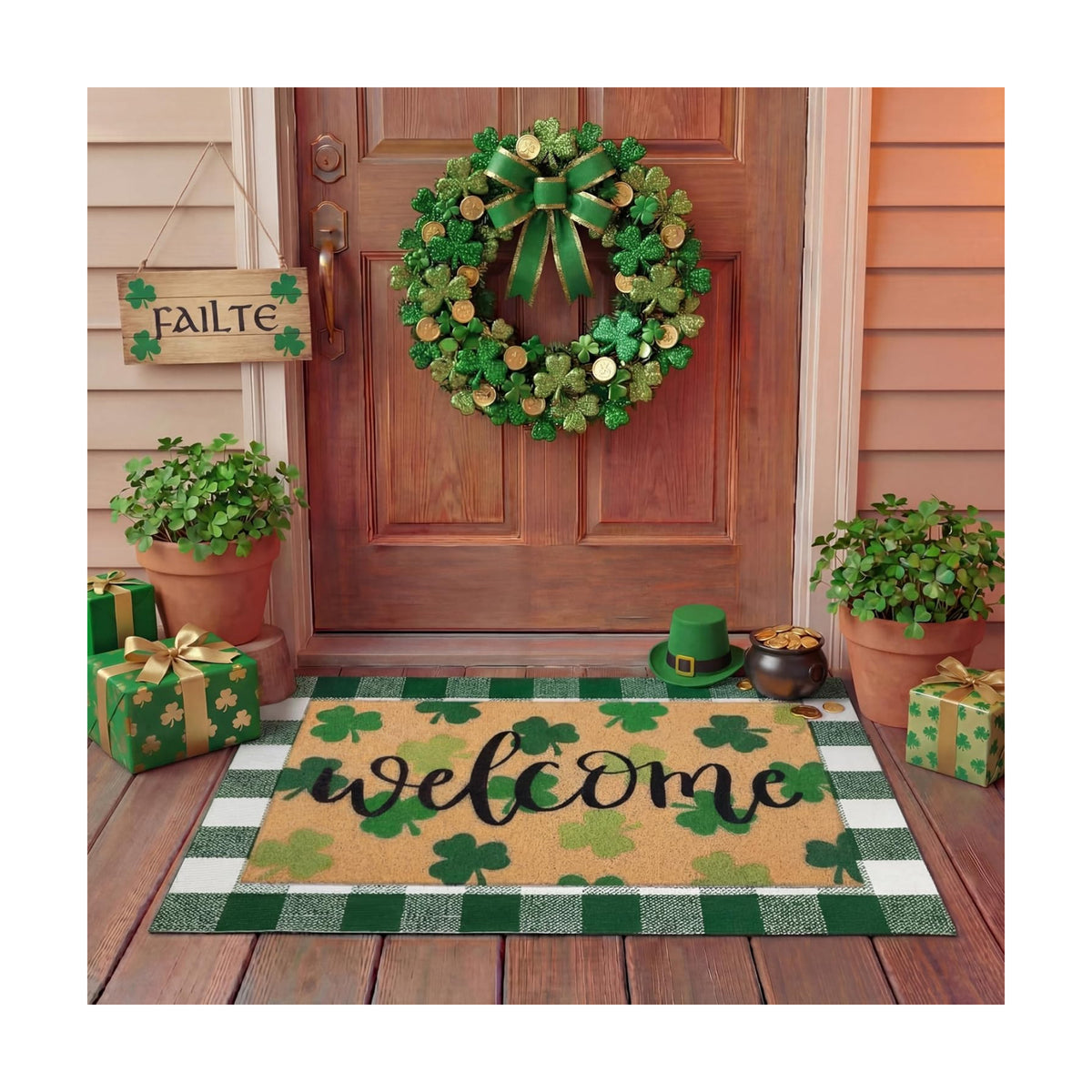 Tinideya 2 23.6 X 35.4 Inches St Patrick's Day Green White