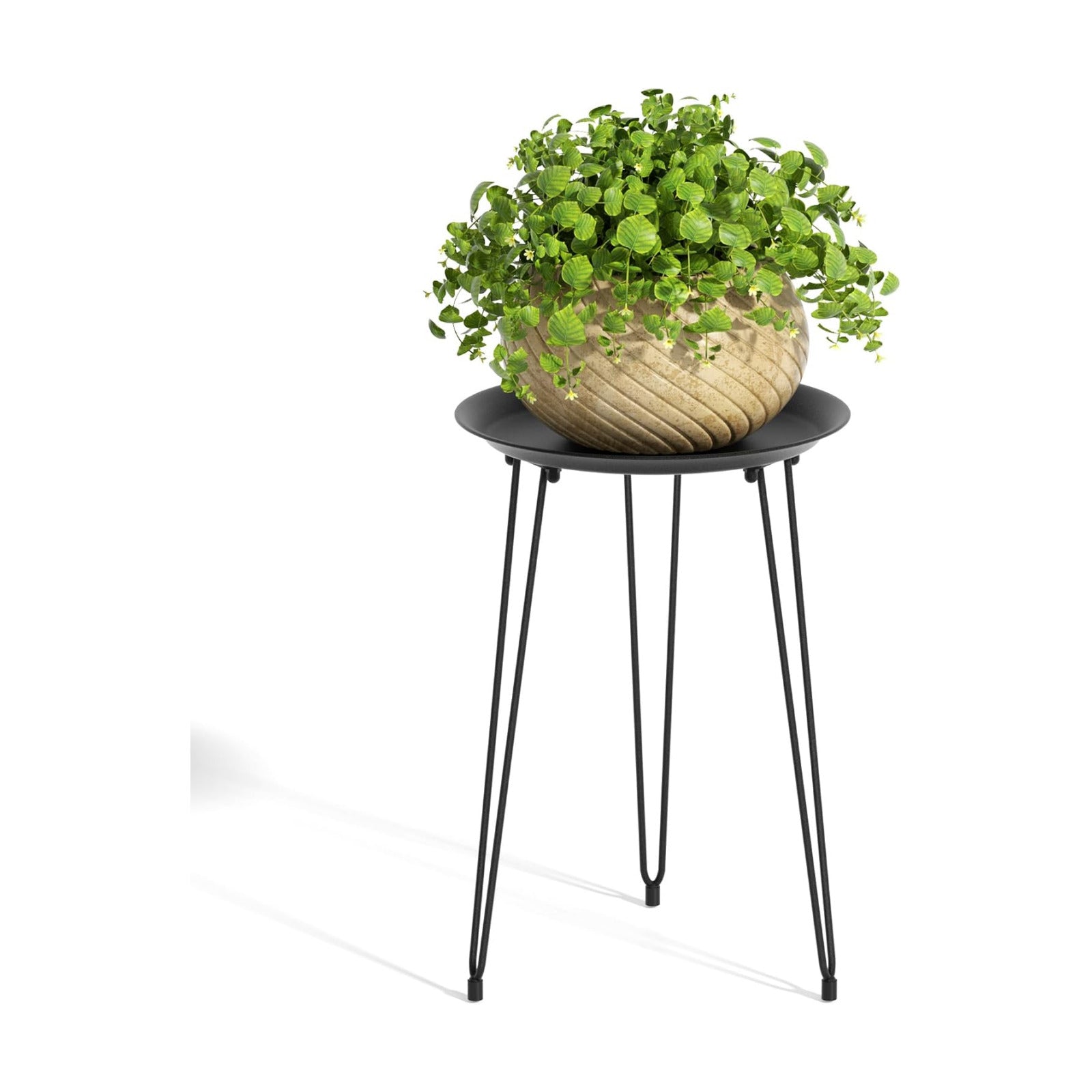 Metal Plant Stand Indoor Outdoor, Tall Flower Pot Stand | Heavy Duty Plant Stool Tall Flower Pot Round Plant Table for