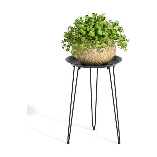 Metal Plant Stand Indoor Outdoor, Tall Flower Pot Stand | Heavy Duty Plant Stool Tall Flower Pot Round Plant Table for