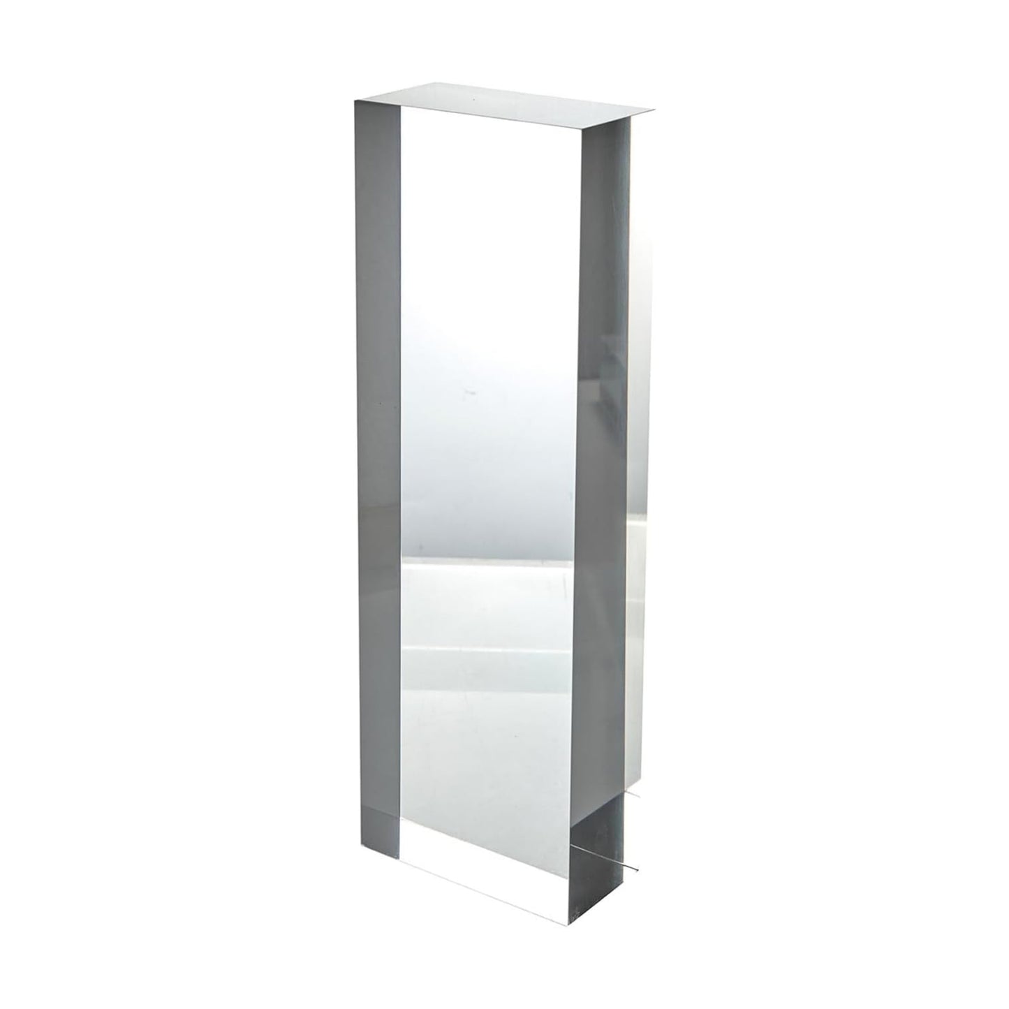 CiaoHER 2in Solid Acrylic Cube Display Block, 2" x 4" x 12" | Clear Polished, Pedestal Stand Riser, Solid Base, 1 Pack