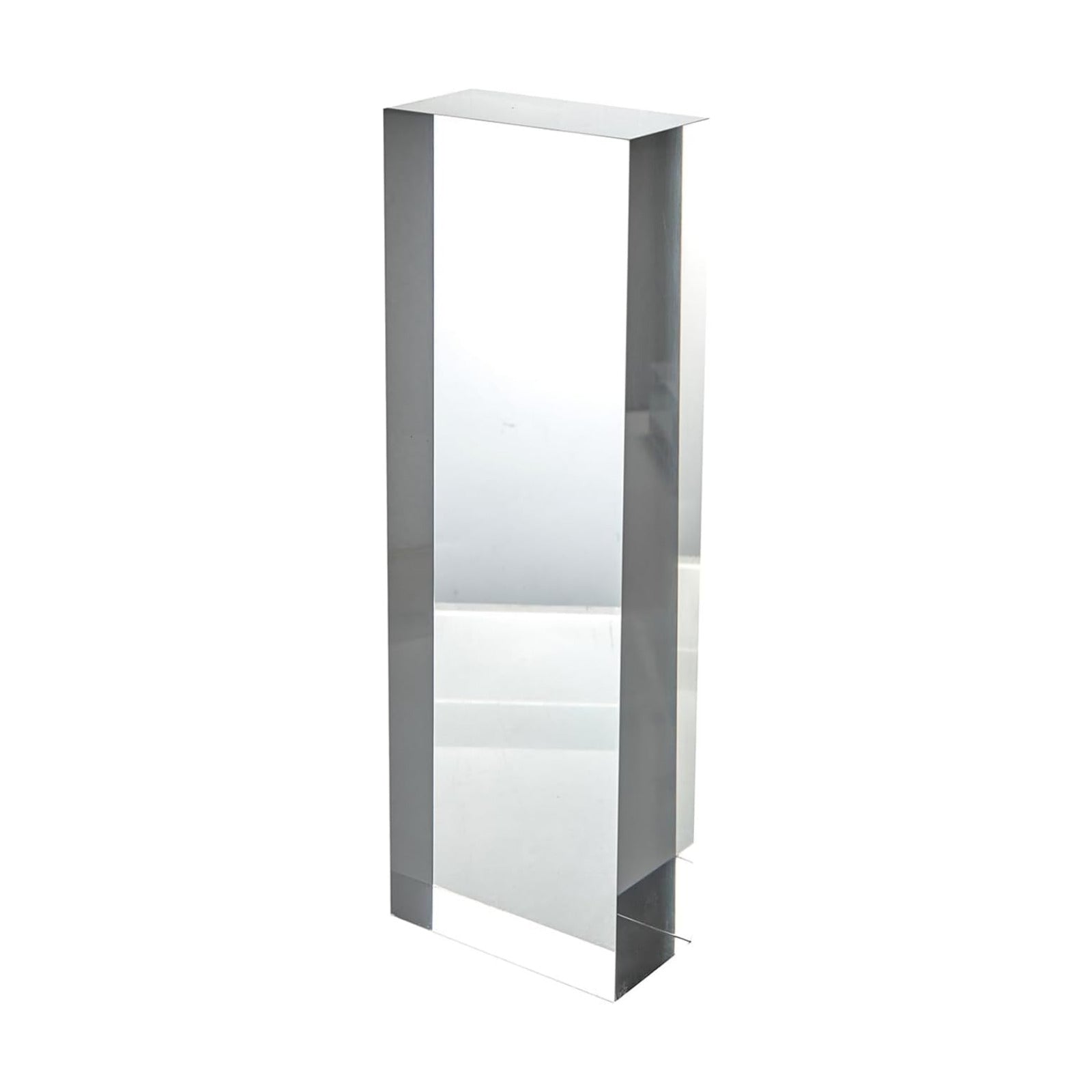 CiaoHER 2in Solid Acrylic Cube Display Block, 2" x 4" x 12" | Clear Polished, Pedestal Stand Riser, Solid Base, 1 Pack