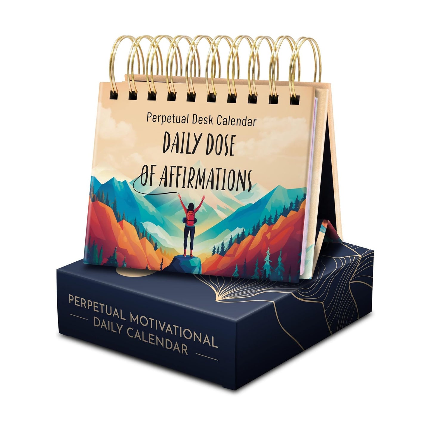 Daily Affirmations for Women, Perpetual Desk Calendar, 366 Positive Quotes | Inspirational Self Care Gifts for Women