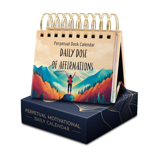 Daily Affirmations for Women, Perpetual Desk Calendar, 366 Positive Quotes | Inspirational Self Care Gifts for Women