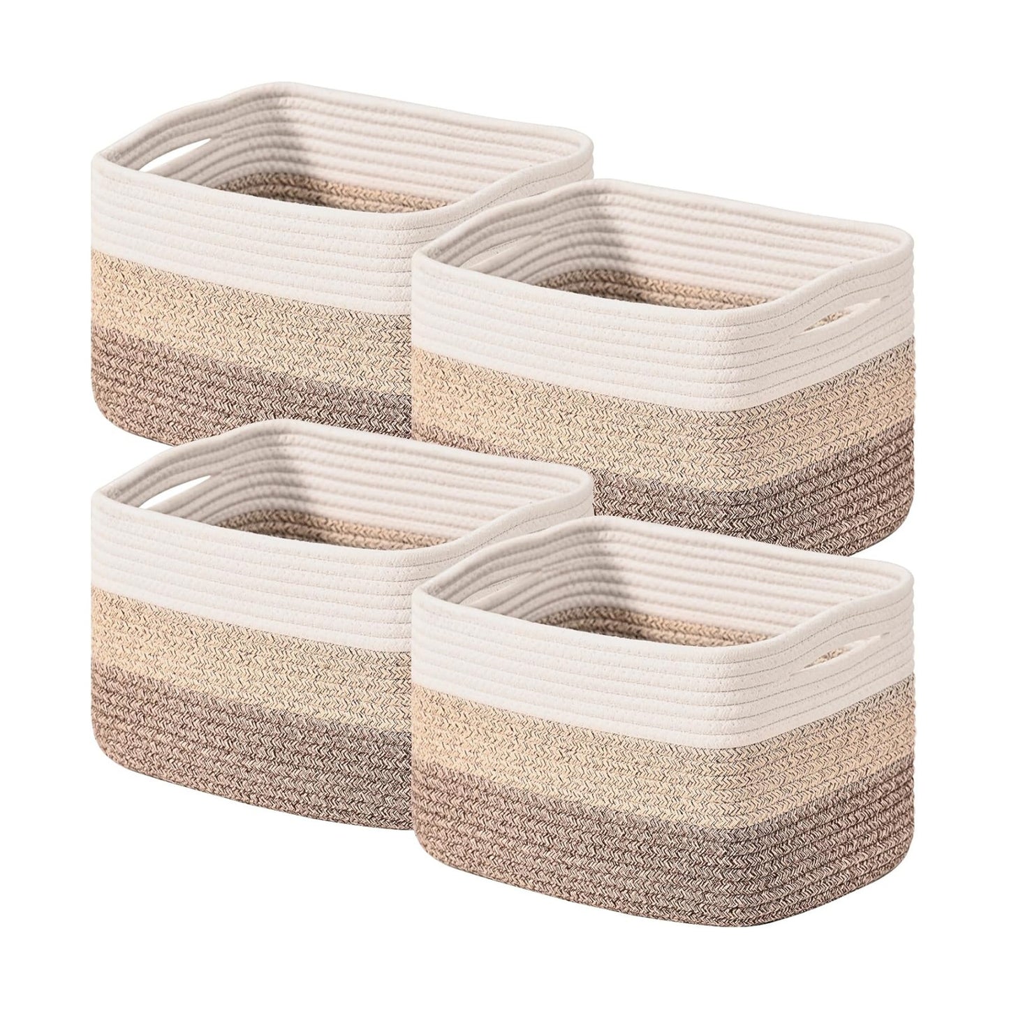 Woven Baskets for Storage / Gradient Brown