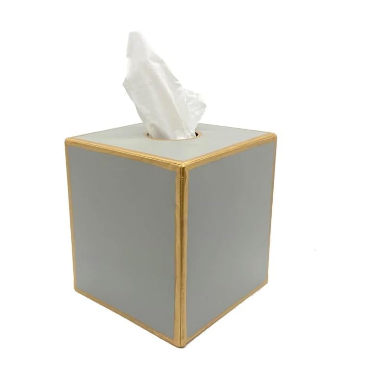 Jaye’s Studio Decorative Metal Tissue Box Cover Square Tissue Box Holder / Taupe