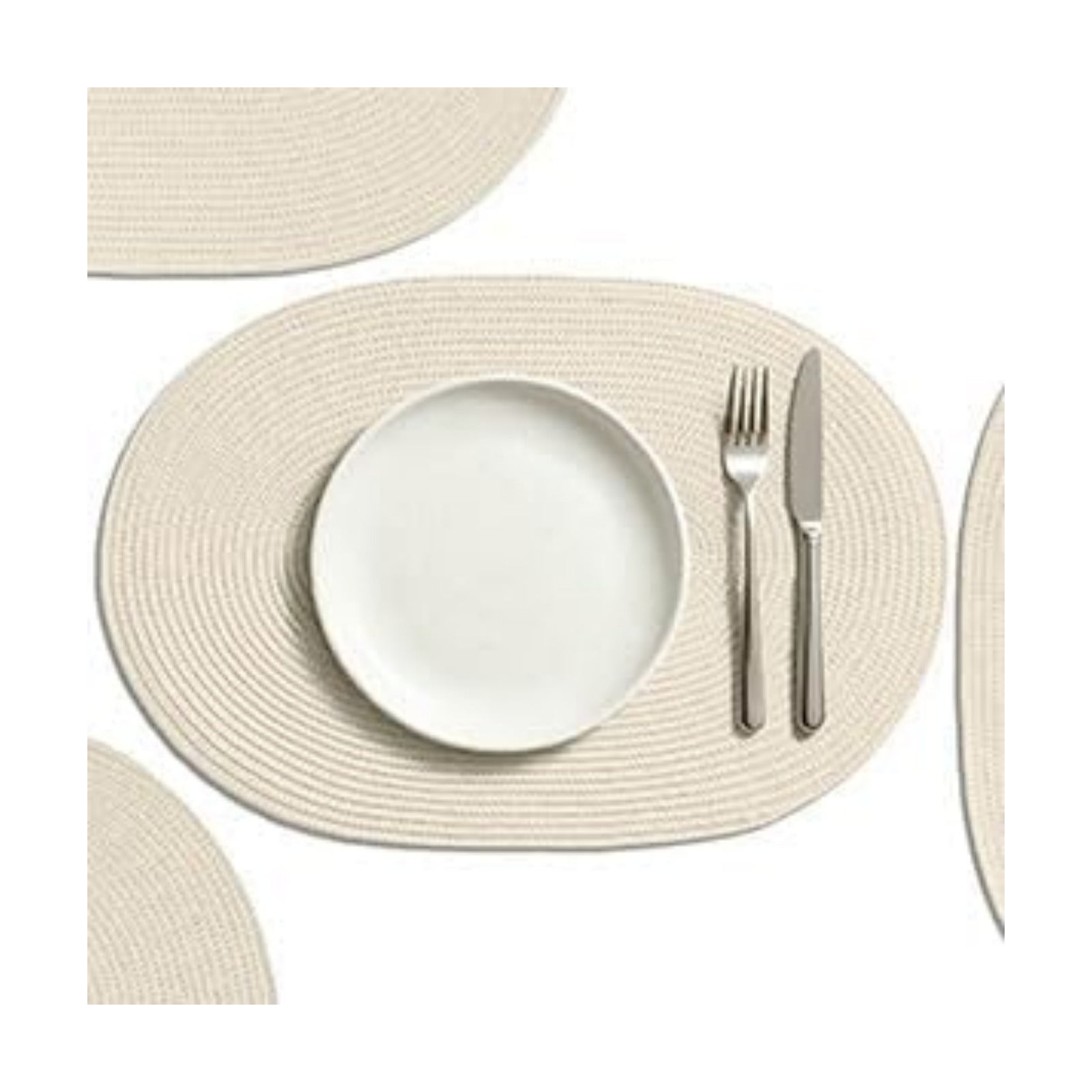AHHFSMEI Placemats Set of 8 for Dining Table Washable Woven Non-Slip 18x12 inches Placemat Heat-Resistant Durable Table