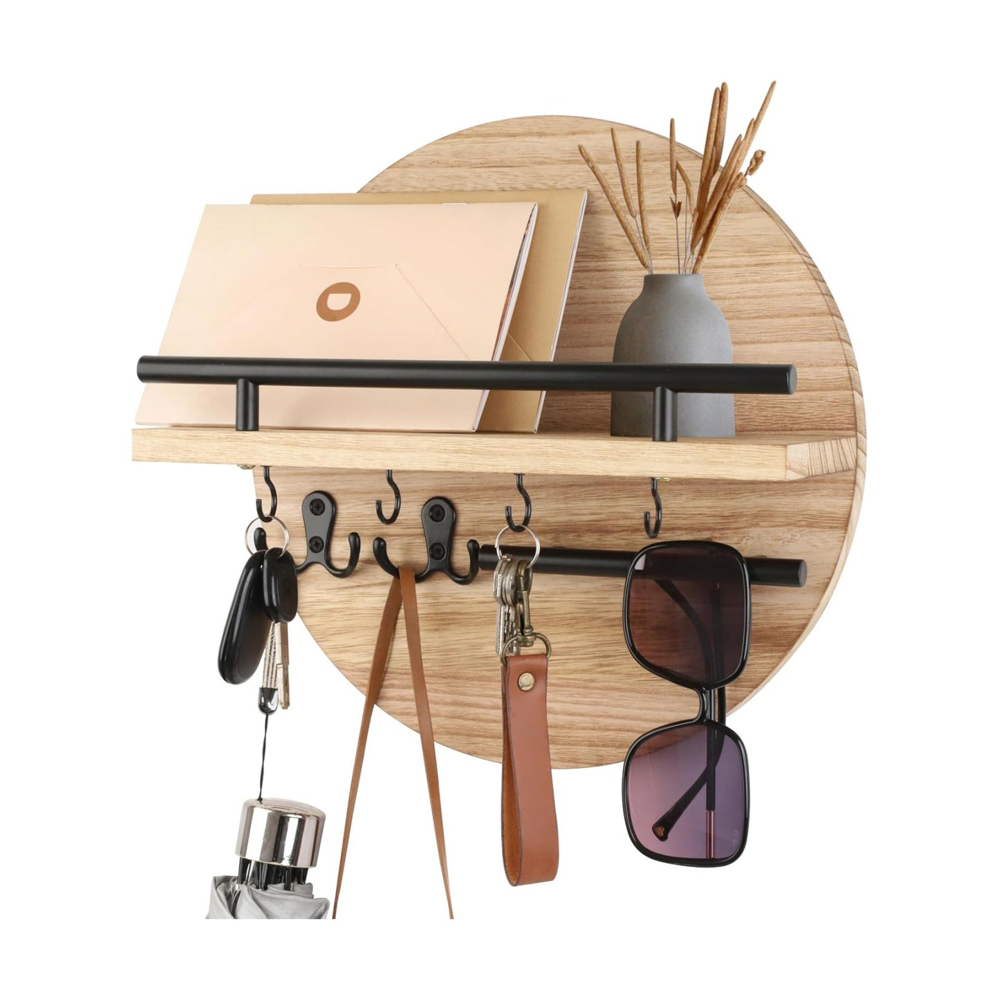 Wood Mail Organizer and Rack / Nature