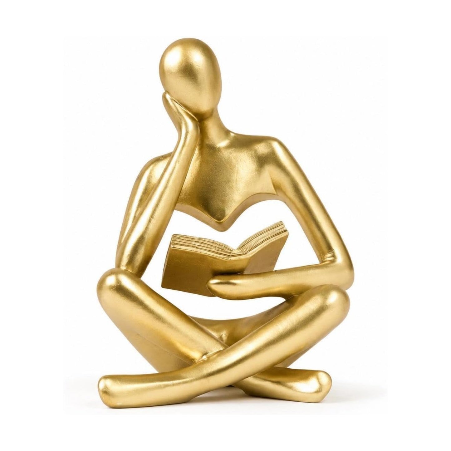 Abstract Reading Figurine Style A / Reader-gold-a