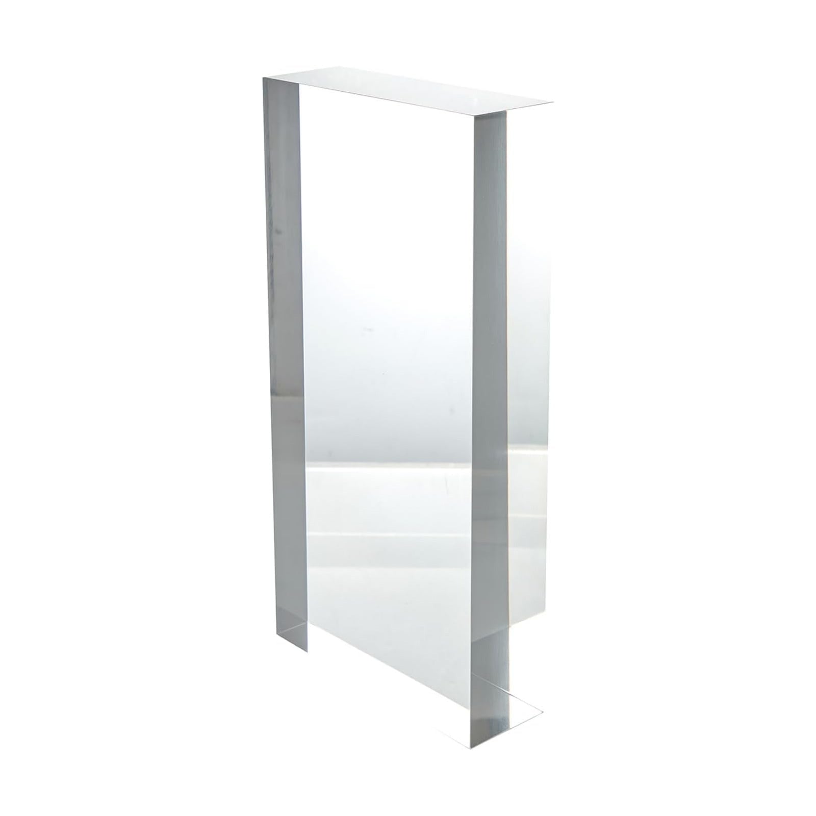 CiaoHER 2in Thickness Solid Acrylic Cube Display Block 2"x6"x12" | Clear Polished, Pedestal Stand Riser, Solid Base, 1