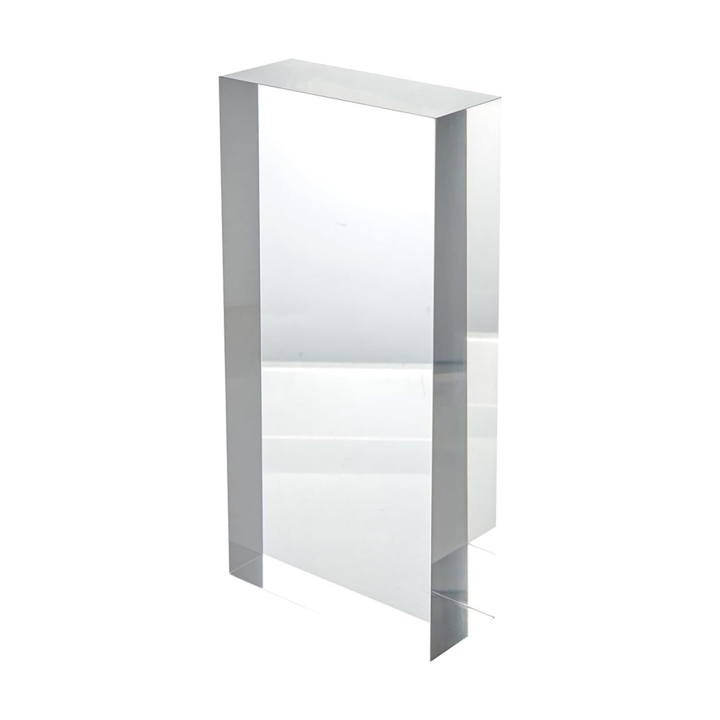CiaoHER 2in Solid Acrylic Cube Display Block, 2" x 5" x 10" | 2in Thickness, Clear Polished, Pedestal Stand Riser